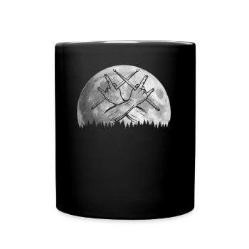Schlagzeug Drums Drumstick Drummer Musik Band Rock - Tasse einfarbig - Schwarz - Vorne