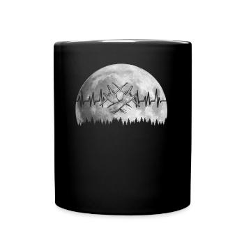 Tambours Baguettes Tambours Batteur Musique Groupe Rock - Mug uni - noir - Devant
