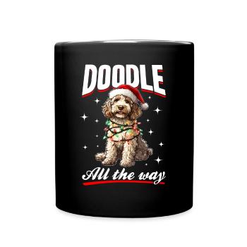 Goldendoodle Christmas Dog Breed Doodle - Tasse einfarbig - Schwarz - Vorne
