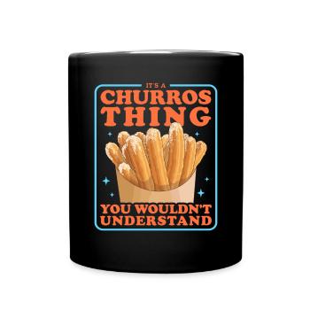 Churros Baker Churro Cadeaux - Mug uni - noir - Devant