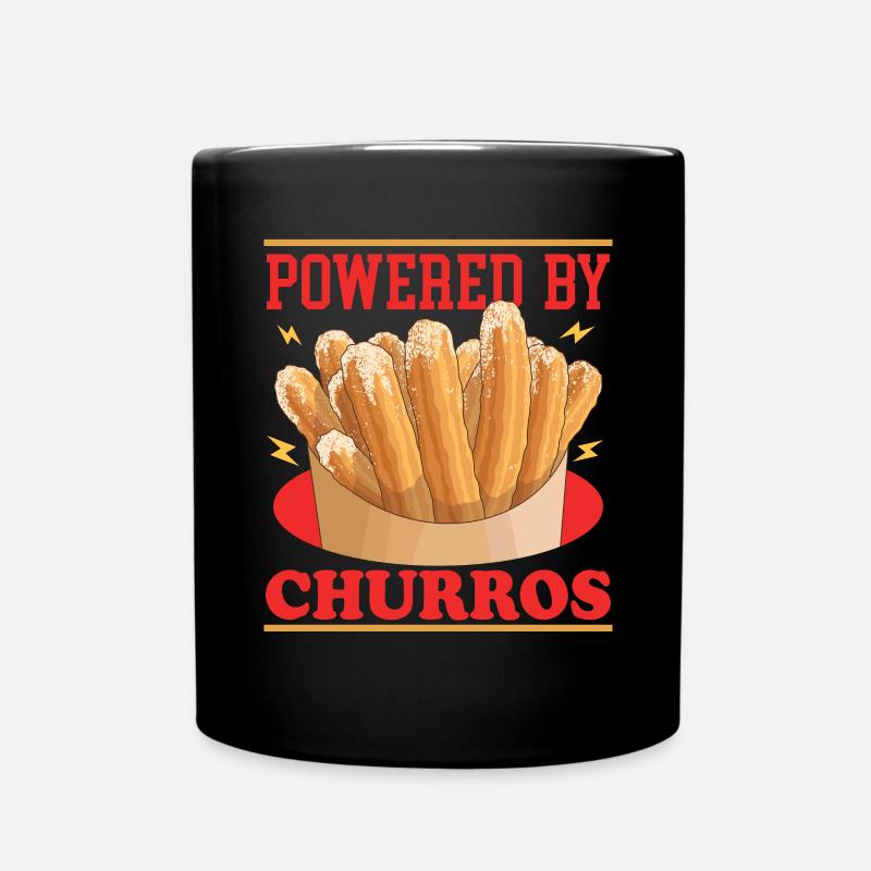 Churro Bäcker Churros Geschenk - Tasse einfarbig - Schwarz