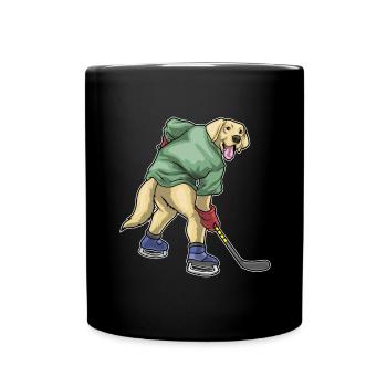 Labrador Hockey Hockey Sticks - Mug uni - noir - Devant
