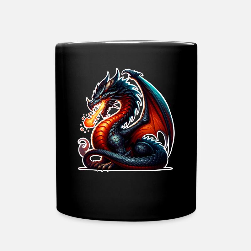 Dragon - Full Colour Mug - black