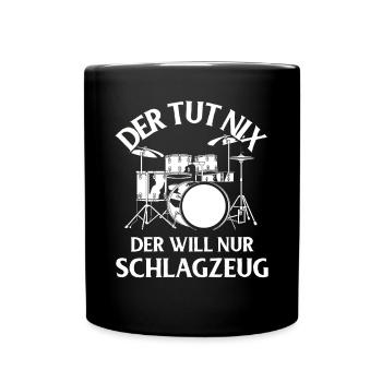 Tambours Tambours Baguette Batteur Musique Groupe Rock - Mug uni - noir - Devant