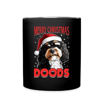 Bernedoodle Chien Race Joyeux Noël Doods - Mug uni - noir - Devant