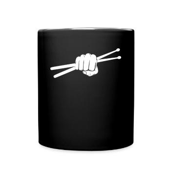 Tambours Tambours Baguette Batteur Musique Groupe Rock - Mug uni - noir - Devant