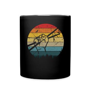 Tambours Baguettes Tambours Batteur Musique Groupe Rock - Mug uni - noir - Devant