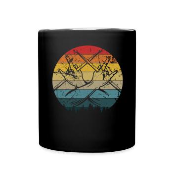Tambours Tambours Baguette Batteur Musique Groupe Rock - Mug uni - noir - Devant