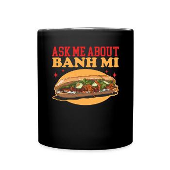 Cadeau Banh Mi Bánh Mì - Mug uni - noir - Devant
