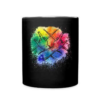 Tambours Tambours Baguette Batteur Musique Groupe Rock - Mug uni - noir - Devant