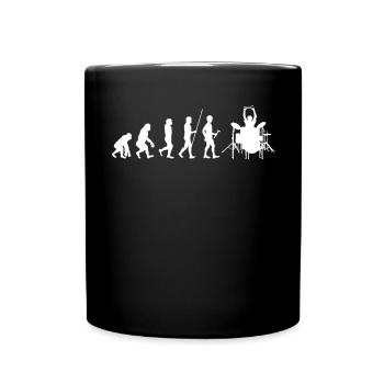 Schlagzeug Drums Drumstick Drummer Musik Band Rock - Tasse einfarbig - Schwarz - Vorne