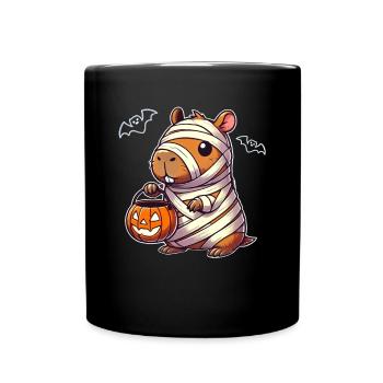 Capybara Halloween Squelette Enfants Femmes Hommes - Mug uni - noir - Devant