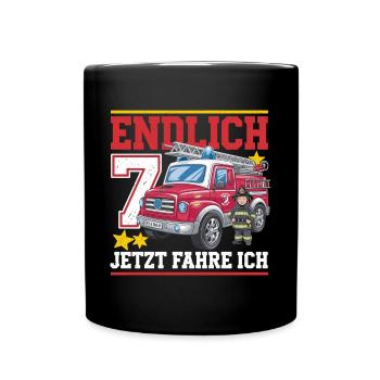 Finally 7 Now I'm driving the fire brigade - Full Colour Mug - black - Front