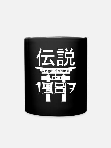 Legend since April 1987 Birthday Gift - Full Colour Mug - black
