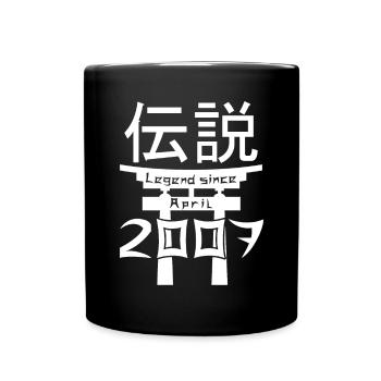 Legend since April 2007 Birthday Gift - Full Colour Mug - black - Front