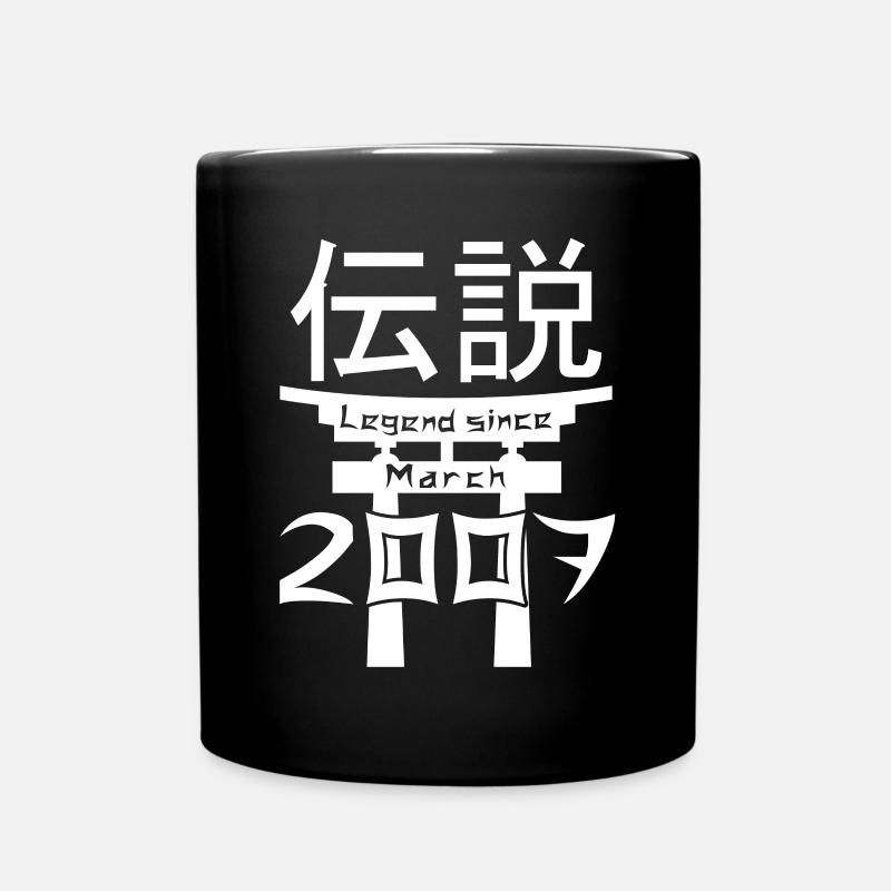 Legend since March 2007 Birthday Gift - Full Colour Mug - black