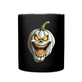 Spooky Pumpkin Clown - Full Colour Mug - black - Front