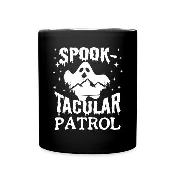Spook-Tacular Patrol Ghost Investigator Gift idea - Full Colour Mug - black - Front