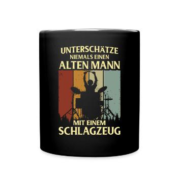 Tambours Tambours Baguette Batteur Musique Groupe Rock - Mug uni - noir - Devant