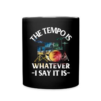 Tambours Baguettes Tambours Batteur Musique Groupe Rock - Mug uni - noir - Devant