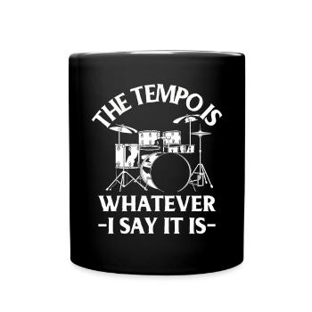 Tambours Tambours Baguette Batteur Musique Groupe Rock - Mug uni - noir - Devant