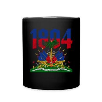 Haiti - Tasse einfarbig - Schwarz - Vorne