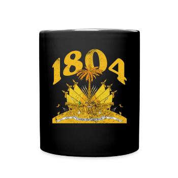Haiti - Tasse einfarbig - Schwarz - Vorne