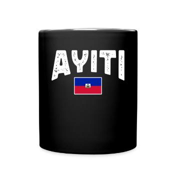 Haiti Haitianer Karibik Urlaub - Tasse einfarbig - Schwarz - Vorne