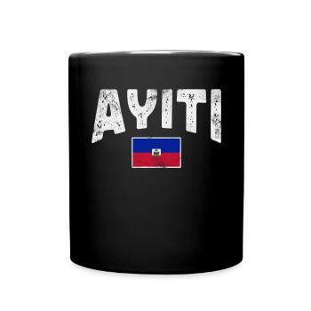 Haiti - Tasse einfarbig - Schwarz - Vorne
