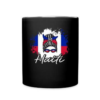 Haiti Haitianer Karibik Urlaub - Tasse einfarbig - Schwarz - Vorne