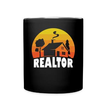 Real Estate Agent Real Estate Agent Gift - Full Colour Mug - black - Front