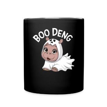 Boo Deng Drôle Halloween Costume Hippopotame - Mug uni - noir - Devant