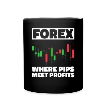 Trading Forex Trader Marché financier - Mug uni - noir - Devant