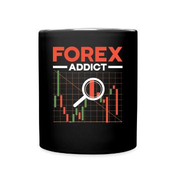 Trading Forex Trader Marché financier - Mug uni - noir - Devant