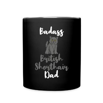 British Shorthair Gifts - Tasse einfarbig - Schwarz - Vorne