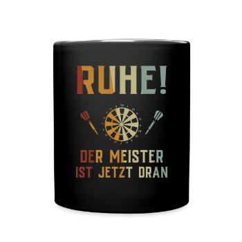 Dart Gift Dartboard Darts Player Bullseye - Full Colour Mug - black - Front