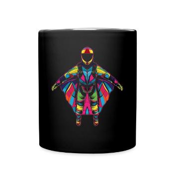Wingsuit Flying Wingsuit Aviator Parachute Jumping - Full Colour Mug - black - Front