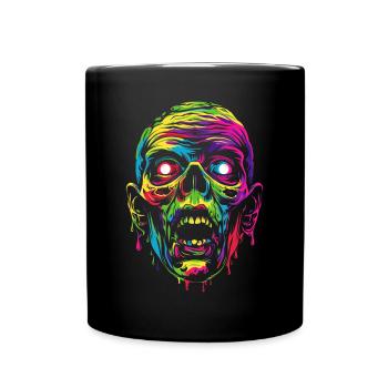 Zombie Halloween Spooky Pop Art - Full Colour Mug - black - Front