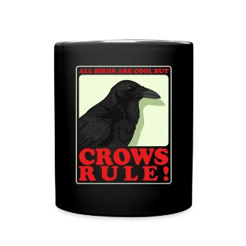 Corbeaux Corbeaux Oiseaux Cadeau - Mug uni - noir - Devant