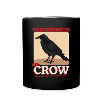 Corbeaux oiseaux corbeaux noirs cadeau - Mug uni - noir - Devant