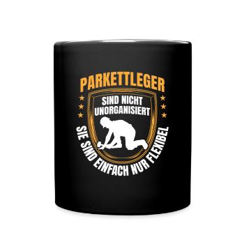 Parquet layers are flexible tilers - Full Colour Mug - black - Front