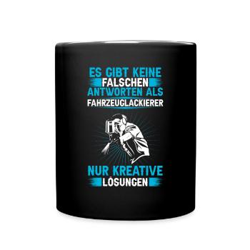 Fahrzeuglackierer keine falsche Antwort Lackierer - Full Colour Mug - black - Front