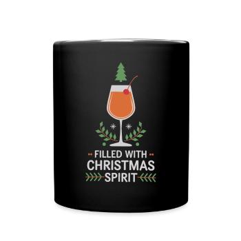 Rempli d’ de Noël ambiance festive - Mug uni - noir - Devant