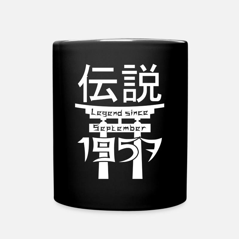 Legend since September 1957 Birthday Gift - Full Colour Mug - black