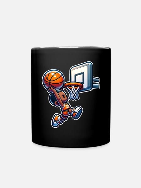 Dunking de basket-ball - Mug uni - noir