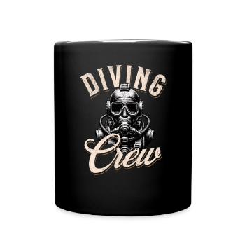Diving Diver Crew Team - Full Colour Mug - black - Front