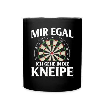 Dart Gift Dartboard Darts Player Bullseye - Full Colour Mug - black - Front