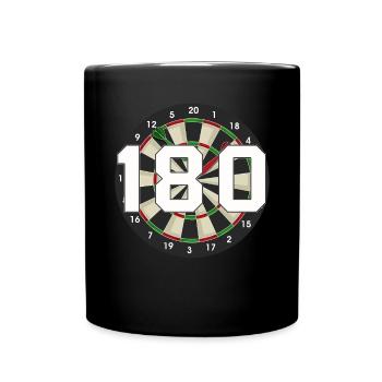 Dart Gift Dartboard Darts Player Bullseye - Full Colour Mug - black - Front