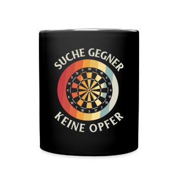 Dart Gift Dartboard Darts Player Bullseye - Full Colour Mug - black - Front