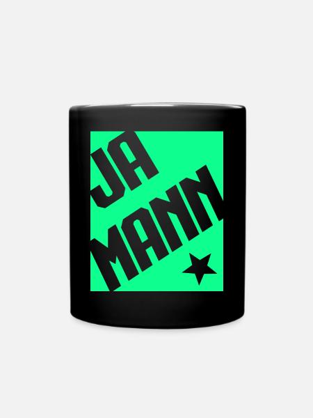 Ja Mann - Tasse einfarbig - Schwarz